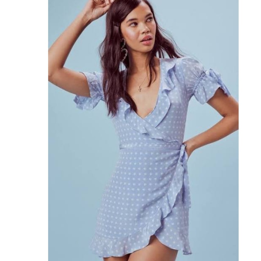 Sweetheart wrap dress